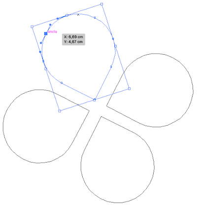 Detall d'un disseny vectorial